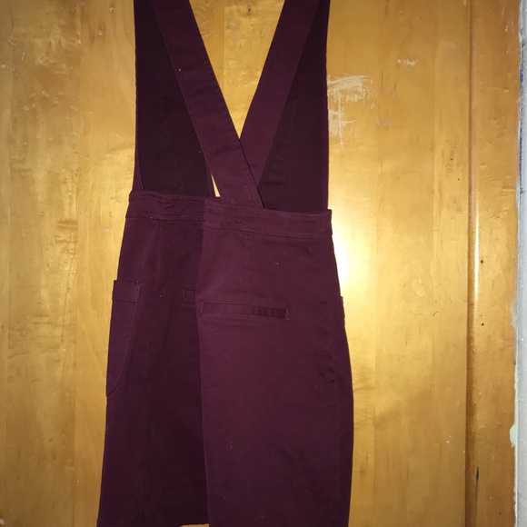 Overall dress burgundy - Picture 3 of 3
